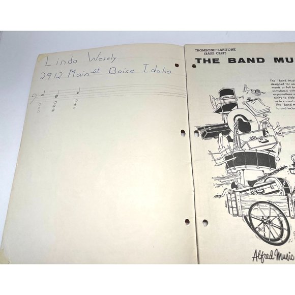 The Band Musician Book One Beginning Band Instructional Book Trombone Baritone - Picture 6 of 8